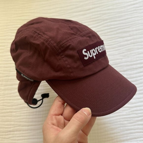 Supreme Packable Earflap Camp Cap - Burgundy - Picture 4 of 7